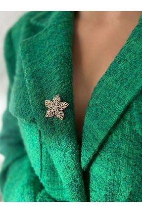 سنجاق سینه طلائی زنانه پنبه ای İNN JEWELLERY - کد 637300614