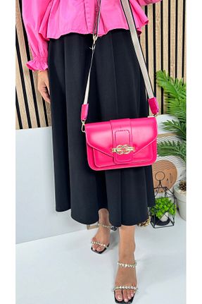 کیف دوشی صورتی زنانه چرم مصنوعی Allyup - کد 826527701