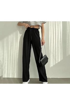 شلوار مشکی زنانه لیکرا Butik - کد 853013849