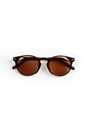 عینک آفتابی قهوه ای زنانه UV400 Zevahir - کد 759995326