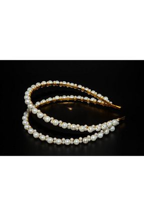 تاج سفید زنانه مروارید Handmade - کد 850887659