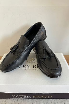 کفش کژوال مشکی مردانه چرم خالص İNTER BRAVO - کد 853028313
