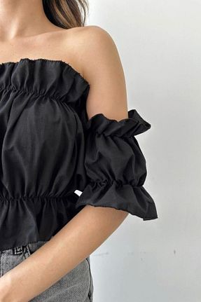 بلوز مشکی زنانه ساده oshebu - کد 698073886