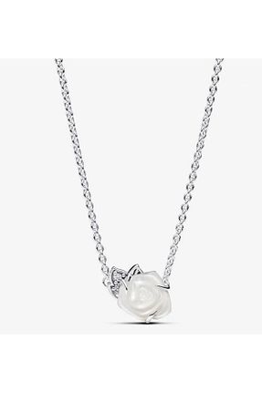 گردنبند نقره سفید زنانه 925 عیار POSEİDONS JEWELLERY - کد 834936654
