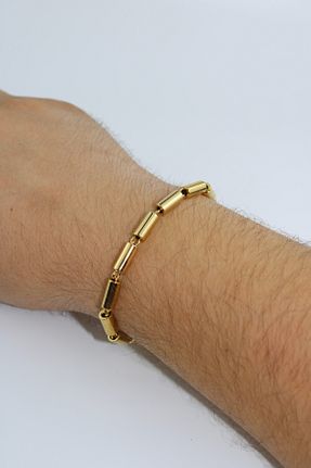 دستبند استیل (فولاد) طلائی زنانه استیل ضد زنگ Ayenci - کد 853205919