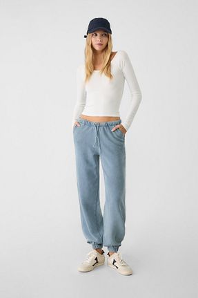 تیشرت نباتی زنانه Fitted Stradivarius - کد 853218525