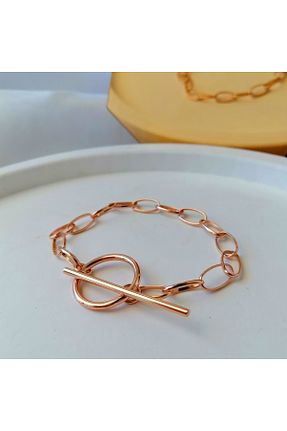 دستبند استیل (فولاد) طلائی زنانه استیل (فولاد) Butik - کد 853286240