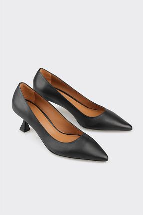 کفش استایلیتو مشکی پاشنه نازک Elle - کد 852915433