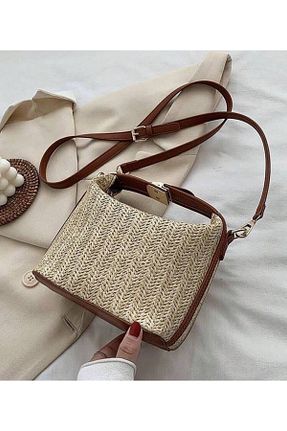 کیف دوشی زرشکی زنانه چرم مصنوعی İAMBTŞY - کد 852938606