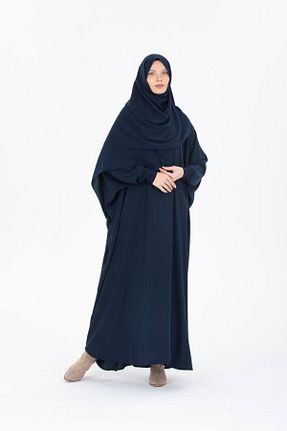 کلاه و ابایا سرمه ای زنانه %100 پنبه Genel Markalar - کد 853019200