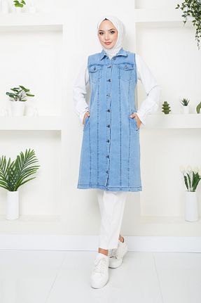 جلیقه متالیک زنانه تنگ Pamuk Butik - کد 853036058