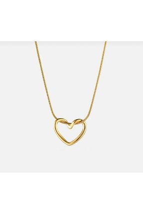 گردنبند استیل ( فولاد ) طلائی زنانه استیل ضد زنگ Genel Markalar - کد 820477561