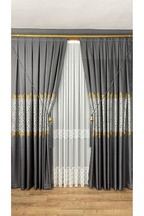 پرده زمینه طوسی پلی استر GLOMAR - کد 853108950