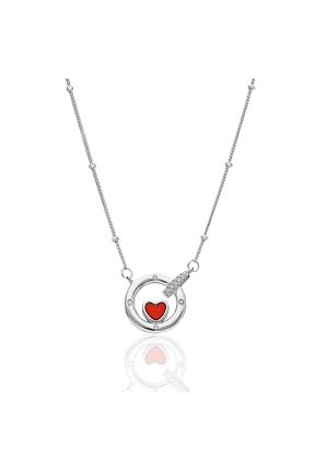 گردنبند نقره طلائی زنانه 925 عیار NEVAM - کد 838715217