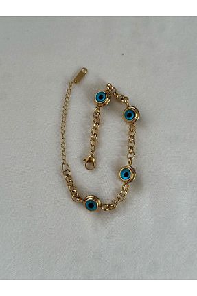 دستبند استیل (فولاد) طلائی زنانه استیل (فولاد) Brillo - کد 832655591