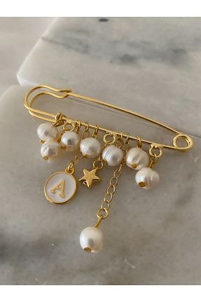 سنجاق سینه طلائی زنانه فلزی Lucky Designs - کد 219933794