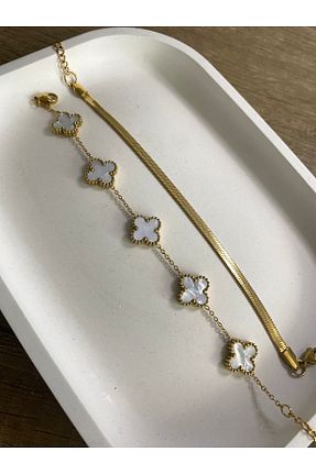 دستبند استیل (فولاد) سفید زنانه استیل (فولاد) TAMELA - کد 792158172