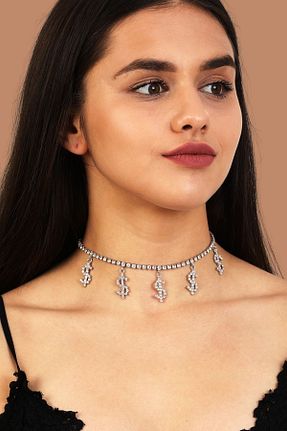گردنبند جواهر زنانه روکش نقره Furtek Aksesuar - کد 461677256
