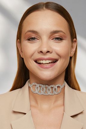 گردنبند جواهر زنانه روکش نقره Furtek Aksesuar - کد 460110816