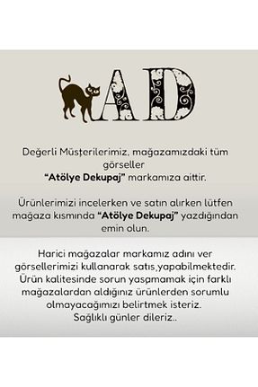 اجسام تزئینی و بیبلو قرمز Beton Atölye Dekupaj - کد 799367222