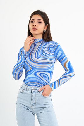 بادی آبی زنانه یقه ماهیگیر woreys - کد 853205367