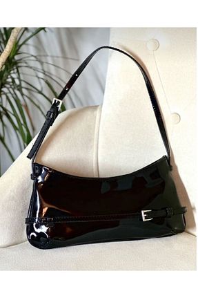 کیف دوشی مشکی زنانه چرم مصنوعی truvalıhelen - کد 812625649