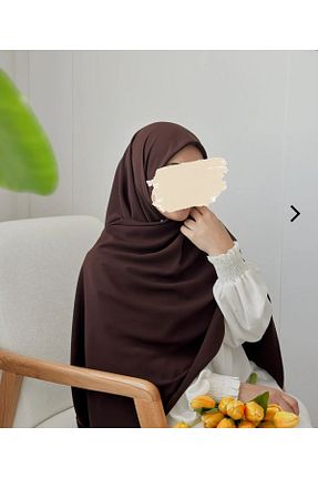 روسری قهوه ای پنبه ای dua