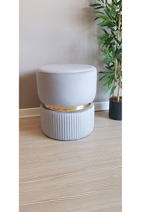 پوف و نیمکت طوسی 38 x 43 Sentar Dizayn - کد 780472027