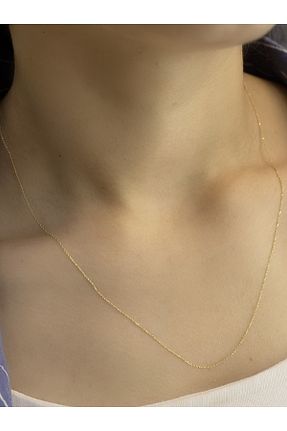 گردنبند طلا زرد زنانه 14 عیار ZEYNEPLİ GOLD - کد 853432151