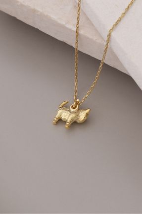 گردنبند نقره طلائی زنانه 925 عیار Nox Jewelry - کد 853449841