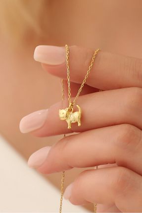 گردنبند نقره طلائی زنانه 925 عیار Nox Jewelry - کد 853449841