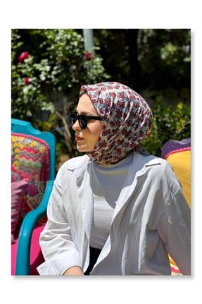 روسری رنگی پنبه پلی استر locella - کد 853272071