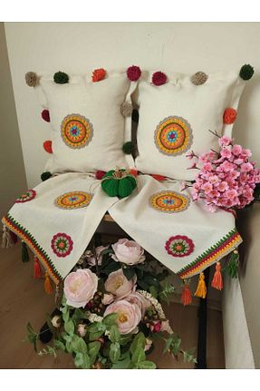 رومیزی رنگی کتان chsdizaynn - کد 853464525
