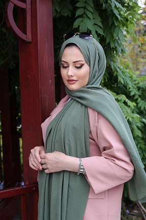روسری متالیک کرپ ساتن ابریشم Pieef - کد 853384383