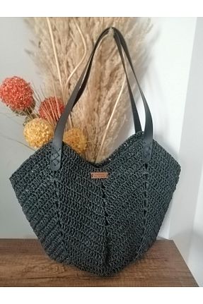 کیف دوشی مشکی زنانه حصیر Perry - کد 853397244
