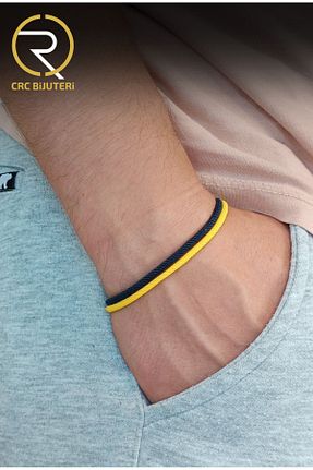 دستبند جواهر زرد زنانه استیل (فولاد) Crc Bijuteri - کد 852820507