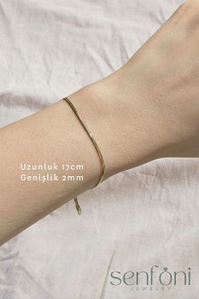دستبند استیل (فولاد) طلائی زنانه استیل (فولاد) senfonijewelry - کد 839356324