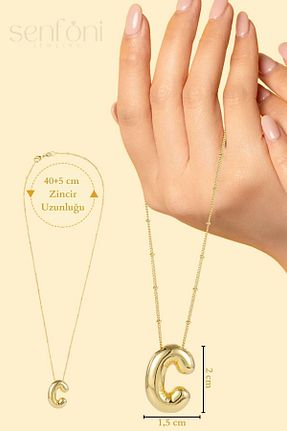 گردنبند استیل ( فولاد ) طلائی زنانه استیل ضد زنگ senfonijewelry - کد 812523010