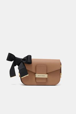 کیف پستچی قهوه ای زنانه چرم مصنوعی Black Ribbon - کد 66232803