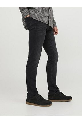شلوار جین مشکی مردانه پاچه تنگ Jack & Jones - کد 816607866