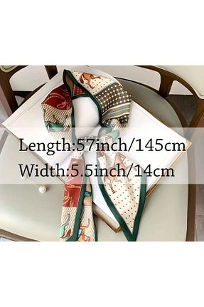 دستمال گردن سبز زنانه مخلوط پلی استر LWP Shop - کد 840472089