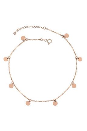 خلخال طلا صورتی زنانه 14 عیار Piano Jewellery - کد 108391307