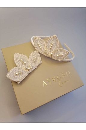 تاج سفید زنانه مخمل AVEGRO - کد 706639116