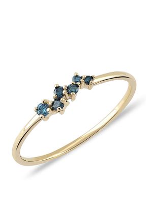 انگشتر برلیان زرد 14 عیار Piano Jewellery - کد 73735421