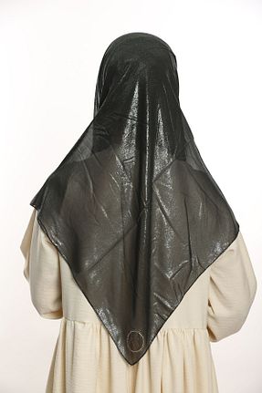 روسری مشکی شیفون Kevser Scarf - کد 846171999