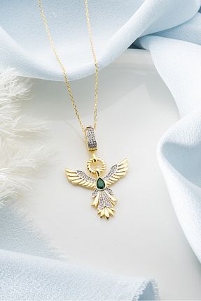 گردنبند نقره طلائی زنانه 925 عیار Silvano Jewelry - کد 853739595