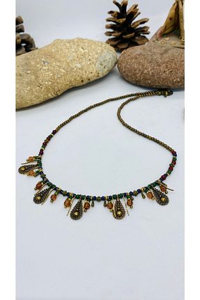 گردنبند جواهر طوسی زنانه فلزی Porsuk Alternatif - کد 349874629