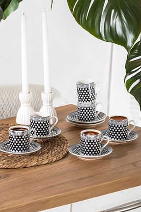 فنجان قهوه طوسی 6 نفره Porsima - کد 70377878