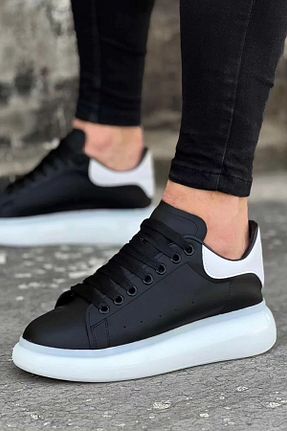 کفش اسنیکر مشکی مردانه بند دار Mida Shoes - کد 853749567