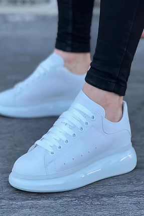 کفش اسنیکر سفید مردانه بند دار Mida Shoes - کد 853749444